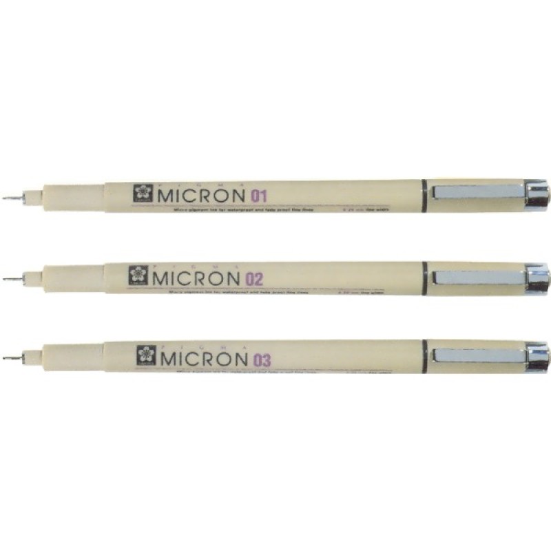 ΜΑΡΚΑΔΟΡΟΙ SAKURA MICRON 0.1-0.8 (μαύρο χρώμα)