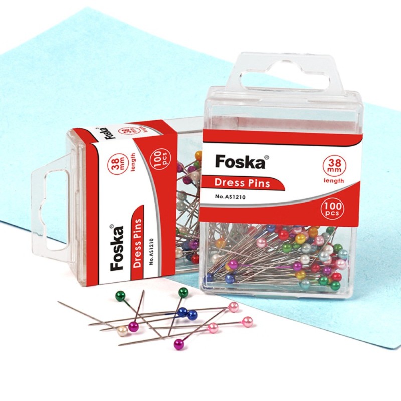 ΚΑΡΦΙΤΣΕΣ ΧΑΡΤΩΝ FOSKA 38mm (κουτί 100τεμ.)