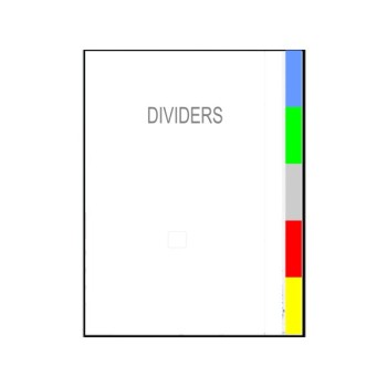 ΔΙΑΧΩΡΙΣΤΙΚΑ ΚΛΑΣΕΡ ΠΛΑΣΤΙΚΑ Α4 ΣΕΤ ΤΩΝ 5