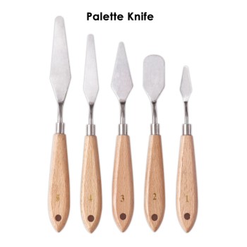 ΣΠΑΤΟΥΛΕΣ ΜΕΤΑΛΛΙΚΕΣ ΖΩΓΡΑΦΙΚΗΣ FOSCA ARTIST ΣΕΤ 5τεμ.