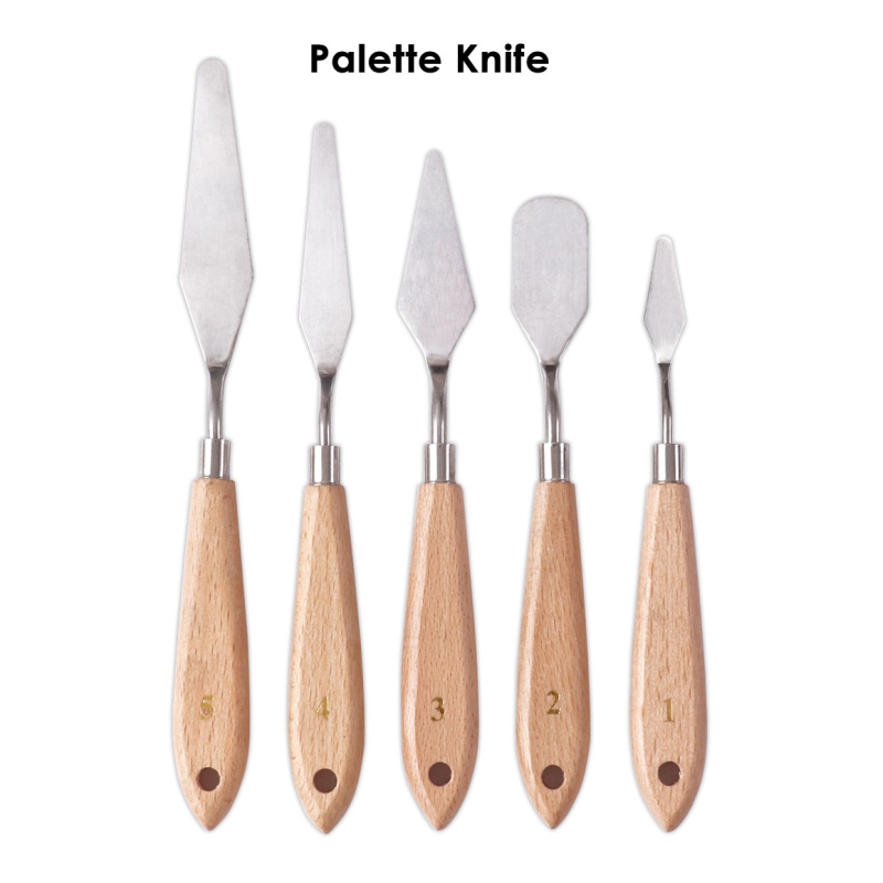 ΣΠΑΤΟΥΛΕΣ ΜΕΤΑΛΛΙΚΕΣ ΖΩΓΡΑΦΙΚΗΣ FOSCA ARTIST ΣΕΤ 5τεμ.