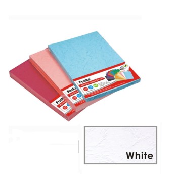 ΒΙΒΛΙΟΔΕΣΙΑΣ ΕΞΩΦΥΛΛΑ FOSKA Α4 ΤΥΠΟΥ LEATHER 210gr ΛΕΥΚΟ