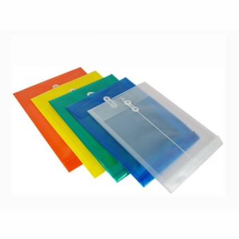 ΦΑΚΕΛΟΣ ΔΙΑΦΑΝΗΣ PP ΚΟΡΔΟΝΙ 27,5 χ38,5mm (ασορτί μπλέ-κόκκινο)