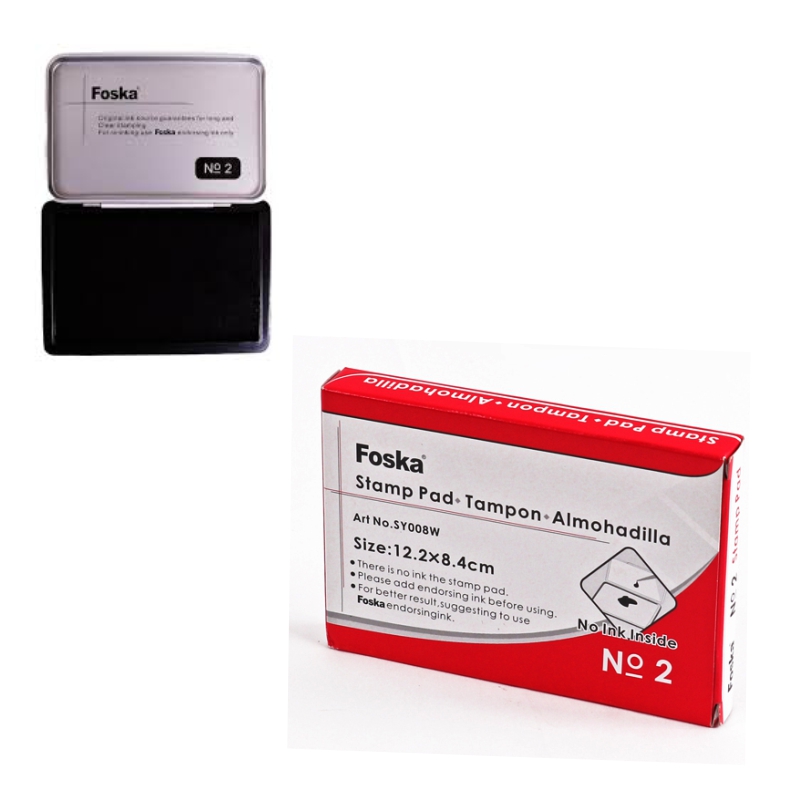 ΤΑΜΠΟΝ FOSKA No 2 (12,2 x 8.4cm) ΜΑΥΡΟ