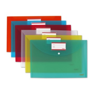 ΦΑΚΕΛΟΣ P.P FOSKA ΚΟΥΜΠΙ 24x33 (με θήκη για ετικέτα) clear