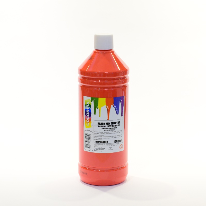ΤΕΜΠΕΡΑ COLORFIX 1lt BRIGHT RED