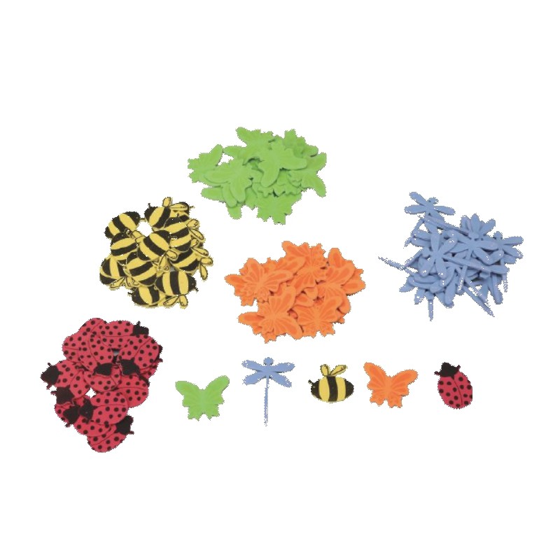 ΑΦΡΩΔΕΣ ΣΧΕΔΙΑ ΕΝΤΟΜΑ OCOLOR ΑΥΤΟΚΟΛΛΗΤΑ ΑΣΟΡΤΙ ΣΕΤ 72τεμ.