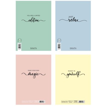 ΤΕΤΡΑΔΙΑ COLORFIX ΣΠΙΡΑΛ INNOCENCE 17Χ25 4ΘΕΜ.(240σελ)