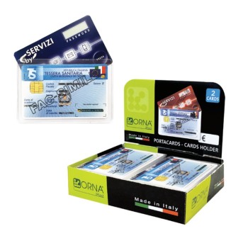 ΘΗΚΗ ΠΙΣΤΩΤΙΚΗΣ ΚΑΡΤΑΣ ORNA ΔΙΑΦΑΝΗΣ 2 θέσεων