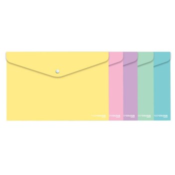 ΦΑΚΕΛΟΣ ΚΟΥΜΠΙ ORNA PASTEL A4 ΣΕΤ 5τεμ.