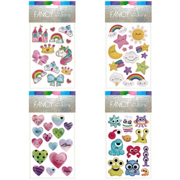 ΑΥΤΟΚΟΛΛΗΤΑ ΑΝΑΓΛΥΦΑ FANCY (4 σχέδια ασορτι)