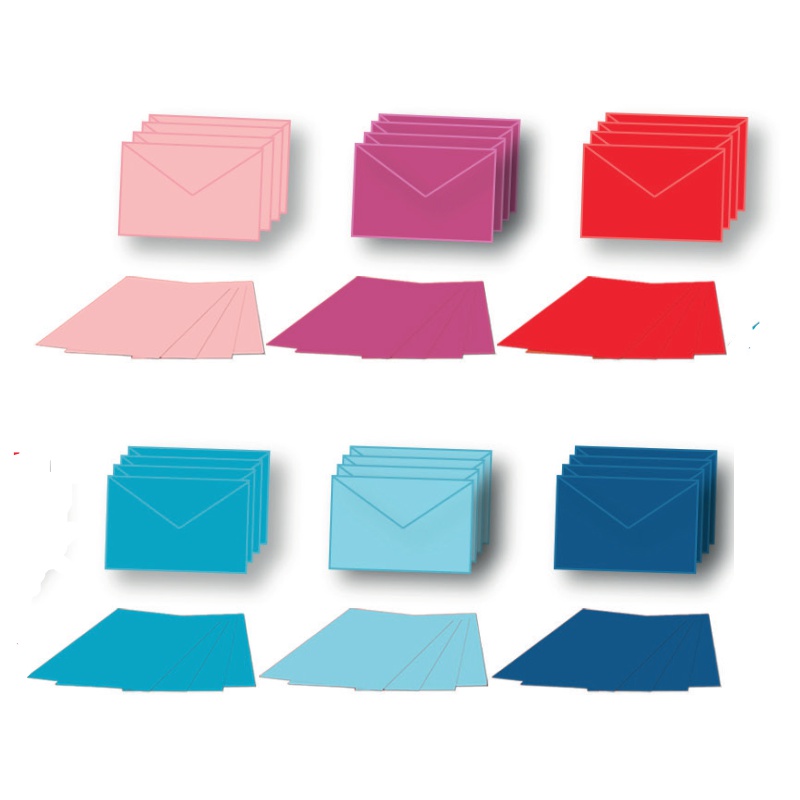 ΚΑΡΤΑΚΙΑ ΧΡΩΜΑΤΙΣΤΑ ΜΕ ΦΑΚΕΛΛΑΚΙΑ 7,5χ11 (πακ.10τεμ.)