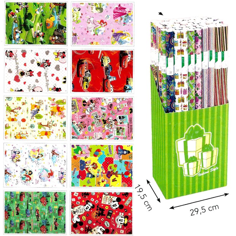 ΧΑΡΤΙ ΠΟΛΥΤΕΛΕΙΑΣ ΣΕ ΡΟΛΛΟ FLORIO ΠΑΙΔΙΚΑ DISNEY 70x200 cm