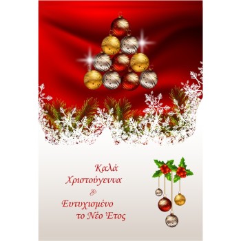 ΚΑΡΤΕΣ ΕΥΧΕΤΗΡΙΕΣ CHRISTMAS 12χ17 XL007