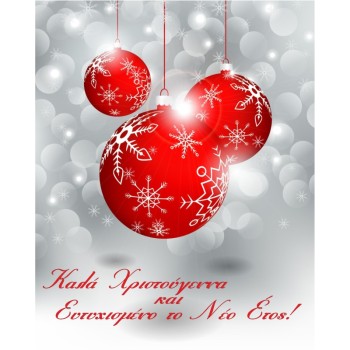 ΚΑΡΤΑΚΙΑ ΕΥΧΕΤΗΡΙΑ CHRISTMAS 9χ11 XS004