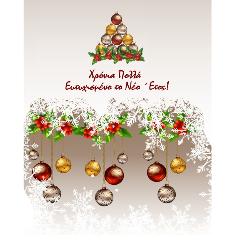 ΚΑΡΤΑΚΙΑ ΕΥΧΕΤΗΡΙΑ CHRISTMAS 9χ11 XS006