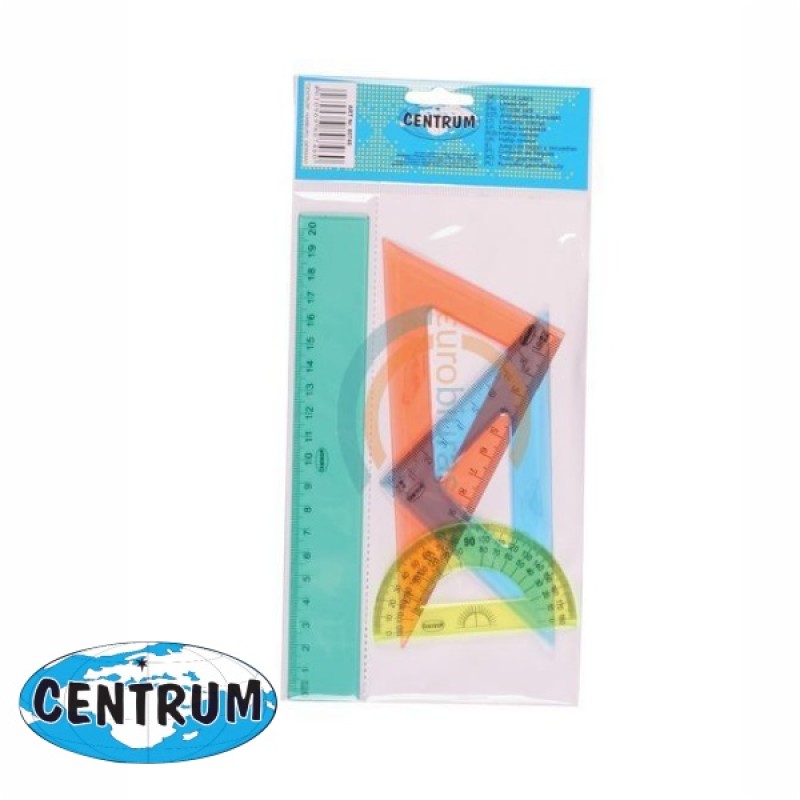 ΤΡΙΓΩΝΑ ΣΕΤ CENTRUM ΧΡΩΜΑΤΙΣΤΑ 20cm