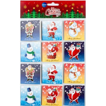ΚΑΡΤΑΚΙΑ ΔΩΡΟΥ GIFT TAG  CHRISTMAS (assorted 6 σχέδια/12 τεμ.)