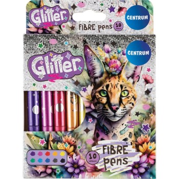 ΜΑΡΚΑΔΟΡΟΙ CENTRUM GLITTER ΣΕΤ 10χρωμ.