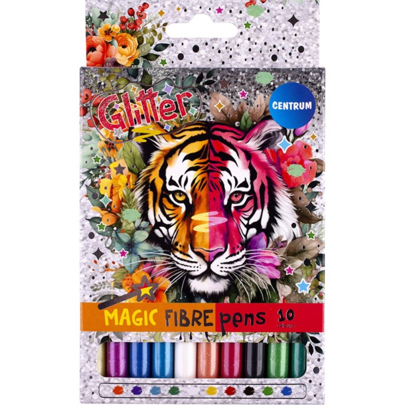 ΜΑΡΚΑΔΟΡΟΙ CENTRUM GLITTER MAGIC ΣΕΤ 10χρωμ.