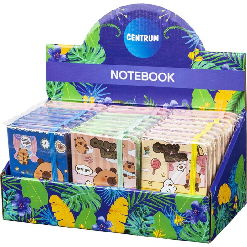 ΣΗΜΕΙΩΜΑΤΑΡΙΟ CENTRUM CAPYBARA A7 7x10cm (80 σελ. με λάστιχο)