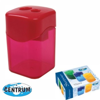 ΞΥΣΤΡΕΣ CENTRUM ΒΑΡΕΛΑΚΙ ΔΙΑΦ. ΧΡΩΜΑΤΙΣΤΟ (2/πλη πλαστική ξύστρα)