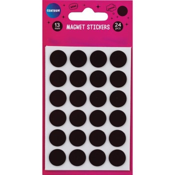 ΜΑΓΝΗΤΕΣ CENTRUM ΑΥΤΟΚΟΛΛΗΤΟΙ 13mm (24τεμ.)