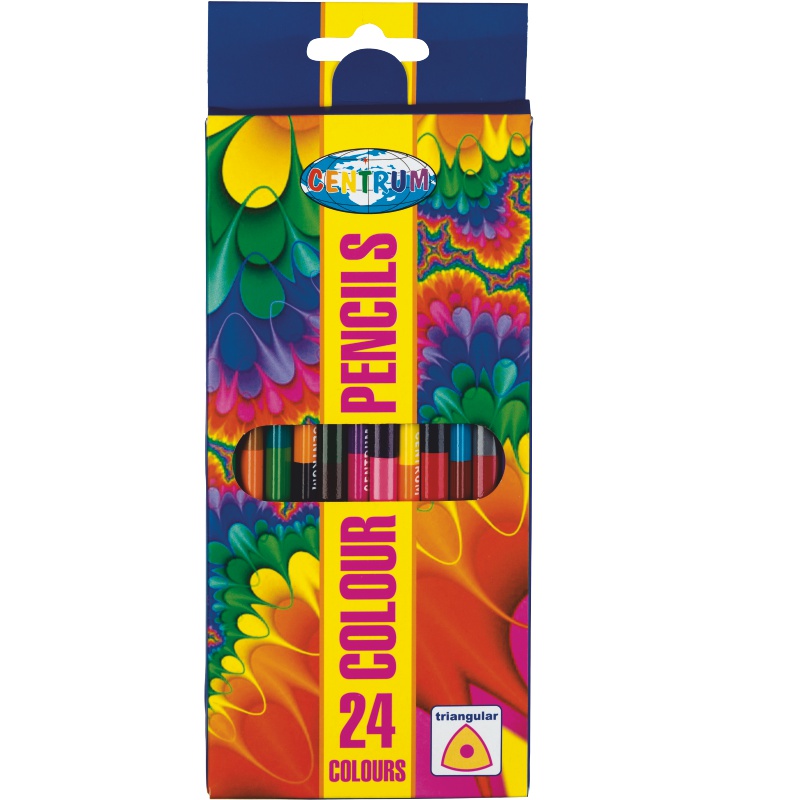 ΚΡΑΓΙΟΝ ΞΥΛΙΝΑ CENTRUM ΔΙΧΡΩΜΑ ΣΕΤ 12 τεμ. (24 χρώματα)