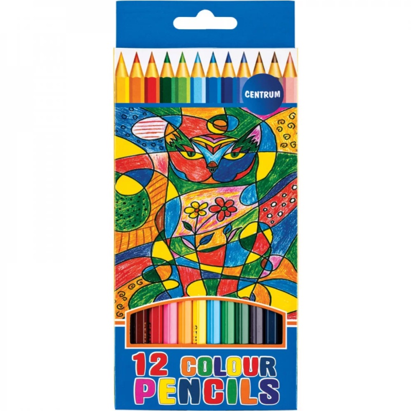 ΚΡΑΓΙΟΝ ΞΥΛΙΝΑ CENTRUM  ΣΕΤ 12 χρωμ.