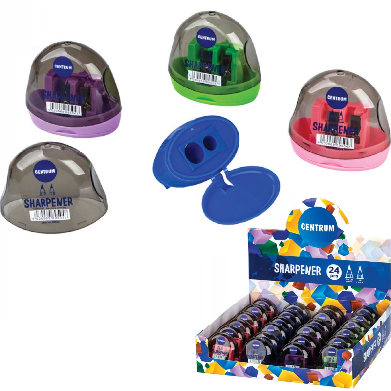 ΞΥΣΤΡΕΣ CENTRUM ΒΑΡΕΛΑΚΙ ΟΒΑΛ ΧΡΩΜΑΤΙΣΤΟ (με διπλή ξύστρα)