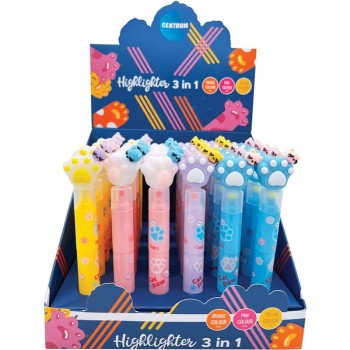 ΜΑΡΚΑΔΟΡΟΙ CENTRUM ΥΠΟΓΡΑΜΜΙΣΗΣ ΦΩΣΦΟΡΟΥΧΟΙ 3/ΠΛΟΙ PAW