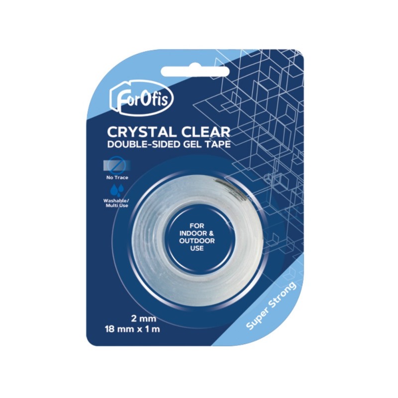 ΣΕΛΟΤΕΙΠ CENTRUM ΔΙΠΛΗΣ ΟΨΕΩΣ CRYSTAL GEL TAPE 18mmx1m (πάχος 2mm)