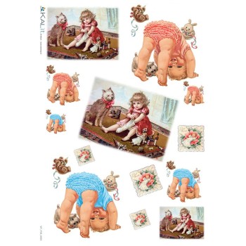 ΡΙΖΟΧΑΡΤΟ DECOUPAGE KALIT 32χ45 VINTAGE