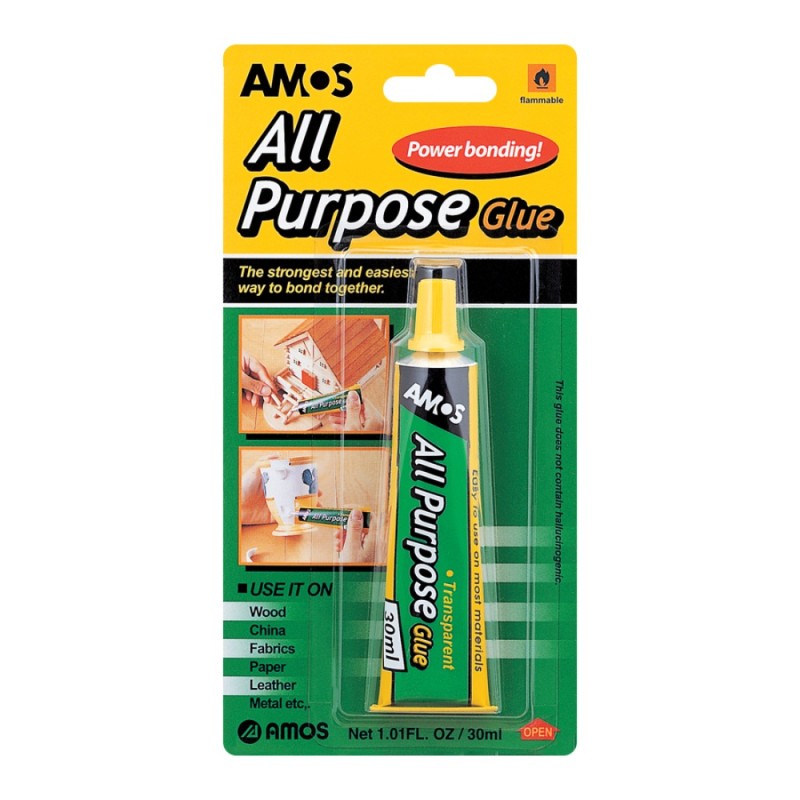 ΚΟΛΛΑ AMOS ΡΕΥΣΤΗ ALL PURPOSE 30ml ΜΠΛΙΣΤΕΡ