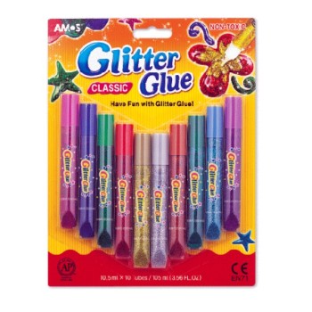 ΧΡΥΣΟΚΟΛΛΕΣ AMOS 10,5ml ΜΠΛΙΣΤΕΡ 10 ΧΡΩΜ.