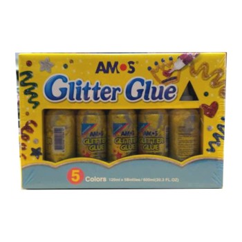 ΧΡΥΣΟΚΟΛΛΕΣ AMOS 120ml ΧΡΥΣΟ ΣΕΤ 5 τεμ.