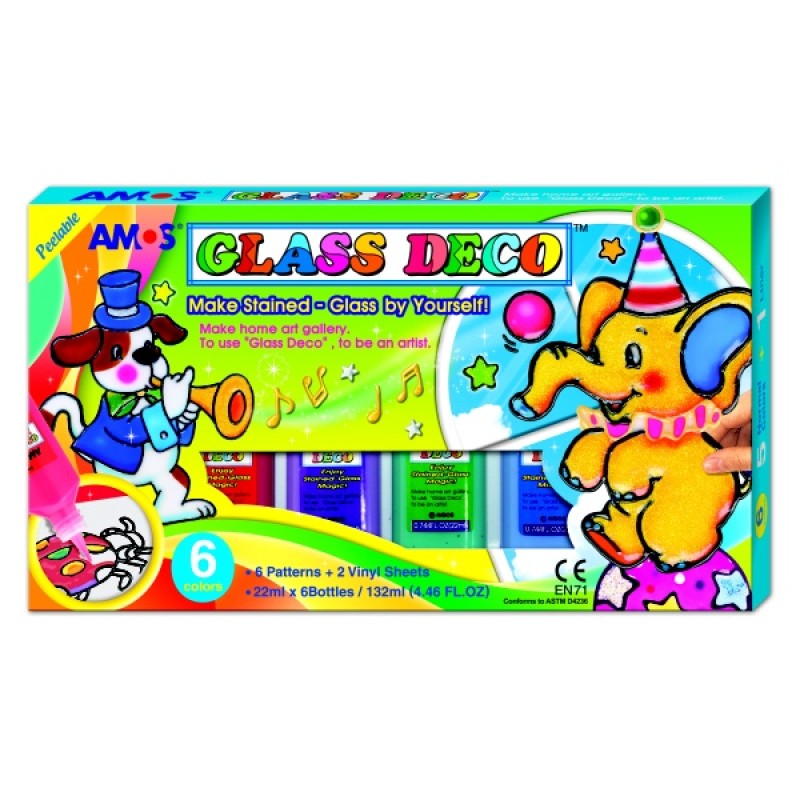 ΧΡΩΜΑΤΑ AMOS GLASS DECO ΣΕΤ ΤΩΝ 6