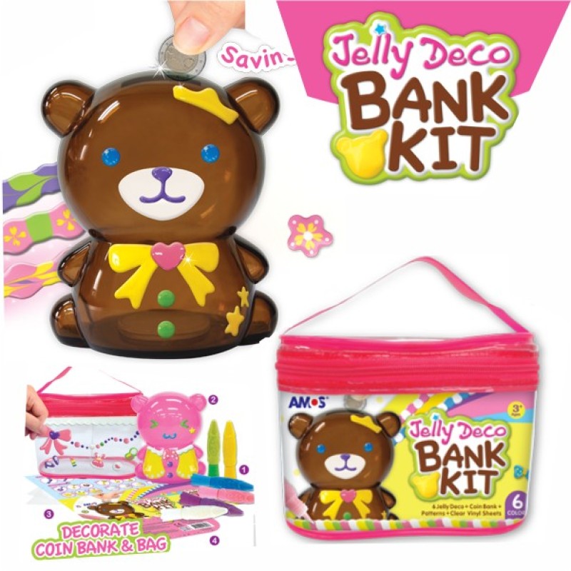 ΧΡΩΜΑΤΑ AMOS JELLY DECO ΣΕΤ 6 ΧΡΩΜ. BANK KIT