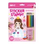 ΒΙΒΛΙΑ ΖΩΓΡΑΦΙΚΗΣ AMOS STICKER STAMP PRINCESS