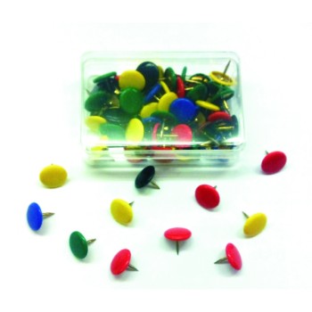 ΠΙΝΕΖΕΣ ΧΡΩΜΑΤΙΣΤΕΣ ΠΛΑΣΤ.ΚΟΥΤΙ ALCO 70τεμ.