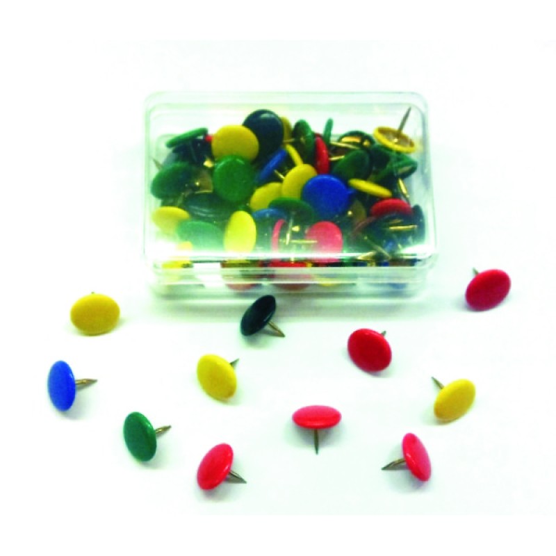 ΠΙΝΕΖΕΣ ΧΡΩΜΑΤΙΣΤΕΣ ΠΛΑΣΤ.ΚΟΥΤΙ ALCO 70τεμ.