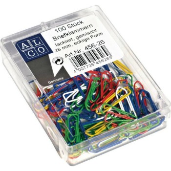 ΣΥΝΔΕΤΗΡΕΣ ALCO ΧΡΩΜΑΤ. ΜΕΤΑΛΛΙΚΟΙ 26MM ΠΛΑΣΤΙΚΟ ΚΟΥΤΙ 100τεμ.