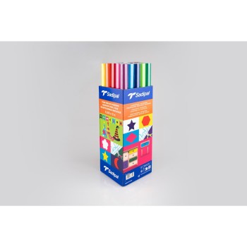 ΡΟΛΟ ΑΥΤΟΚΟΛΛΗΤΟ SADIPAL ΜΟΝΟΧΡΩΜΟ 0,5χ2m (ασορτί κουτί 24τεμ.)