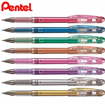 ΣΤΥΛΟ PENTEL GEL SLICCI METALLIC 0,8mm  BG-208
