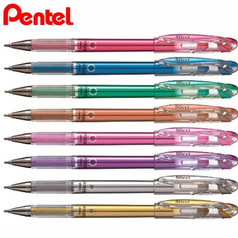 ΣΤΥΛΟ PENTEL GEL SLICCI METALLIC 0,8mm  BG-208