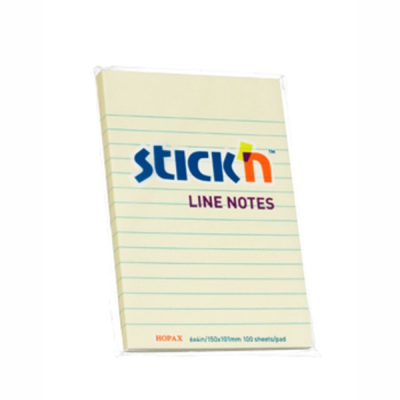 ΧΑΡΤΑΚΙΑ Stick'N ΚΙΤΡΙΝΑ ΡΙΓΕ 152Χ101 100Φ