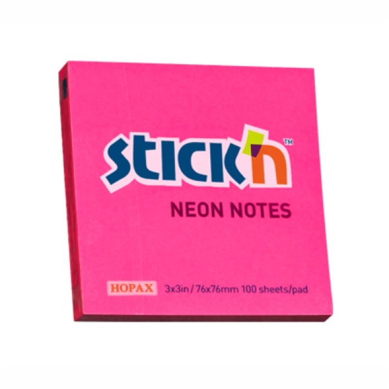 ΧΑΡΤΑΚΙΑ Stick'N NEON ΡΟΖ 76Χ76 100Φ