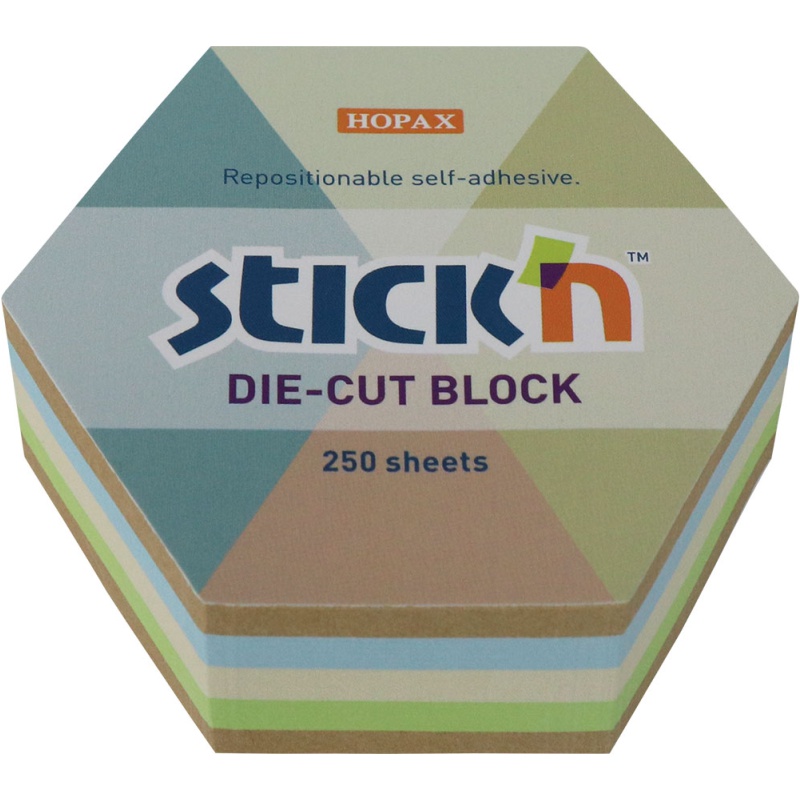 ΧΑΡΤΑΚΙΑ Stick'N ΚΥΒΟΣ RECYCLED ΕΞΑΓΩΝΟ  67Χ67 250Φ