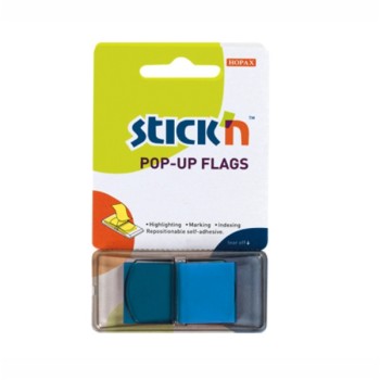 ΣΕΛΙΔΟΔΕΙΚΤΕΣ Stick'N POP-UP 45x25mm ΜΠΛΕ 50Φ