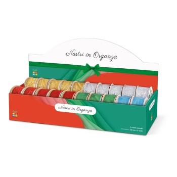 ΚΟΡΔΕΛΕΣ LEBEZ ΟΡΓΑΝΤΖΑ CHRISTMAS ΑΣΤΕΡΙΑ (σε κουτί 20τεμ.)